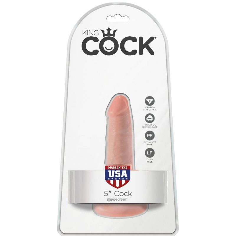 King Cock 5,5" Dildo Realistico con Testicoli 14 cm Carne – immagine 5
