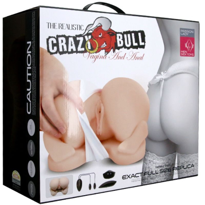 Crazy Bull Masturbatore Glutei Pecorina Doppio Canale con Telecomando – immagine 11