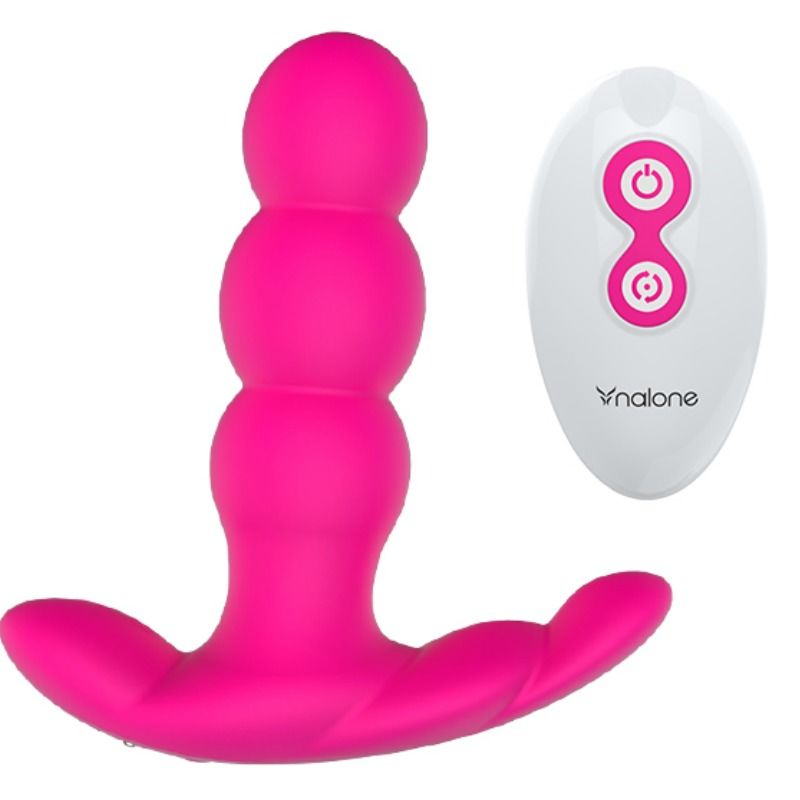 Nalone Pearl Vibratore Anale con Rotazione e Telecomando Nero