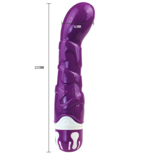 Baile Vibratore Realistico Punto G 10 Ritmi Viola 22 cm