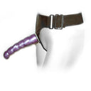 Baile Strap-On Doppio Dildo Punto G con Imbracatura Lilla 17 cm – immagine 3