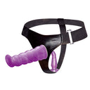 Baile Strap-On Doppio Dildo Punto G con Imbracatura Lilla 17 cm