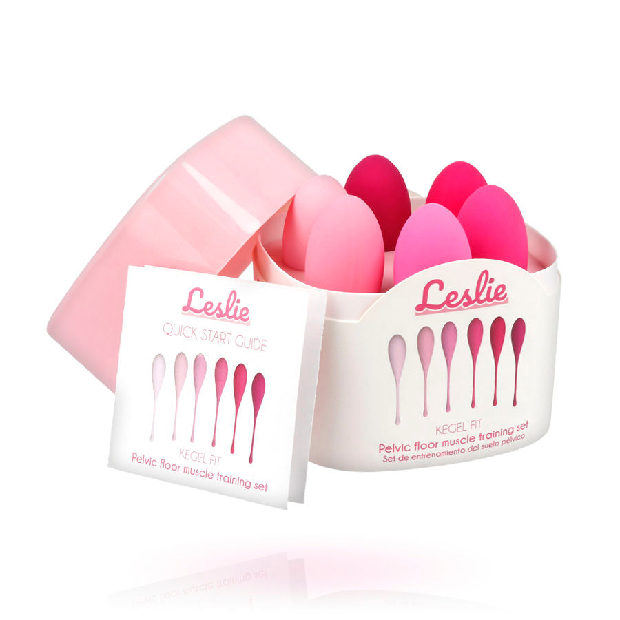 Leslie Kegel Fit Set Allenamento Pavimento Pelvico 6 Pezzi