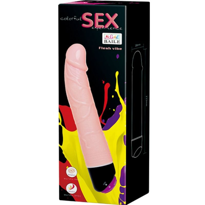 Baile Colorful Sex Vibratore Realistico Rotante 24 cm – immagine 8