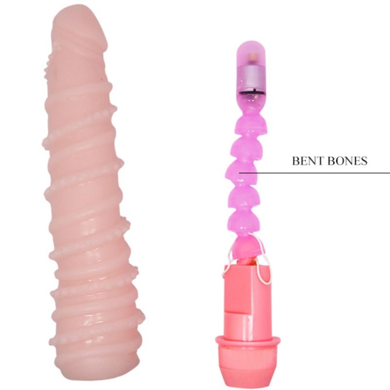 Baile Flexi Vibe Vibratore Realistico Flessibile a Spirale 19,5 cm – immagine 4
