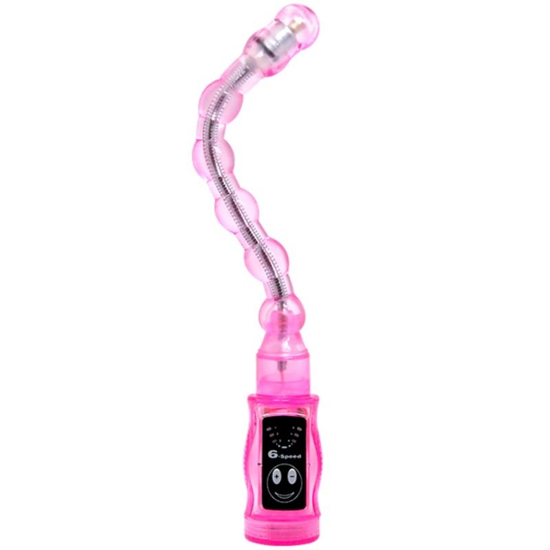 Baile Distortion Stimolatore Anale a Sfere Vibrante Pieghevole Rosa – immagine 2