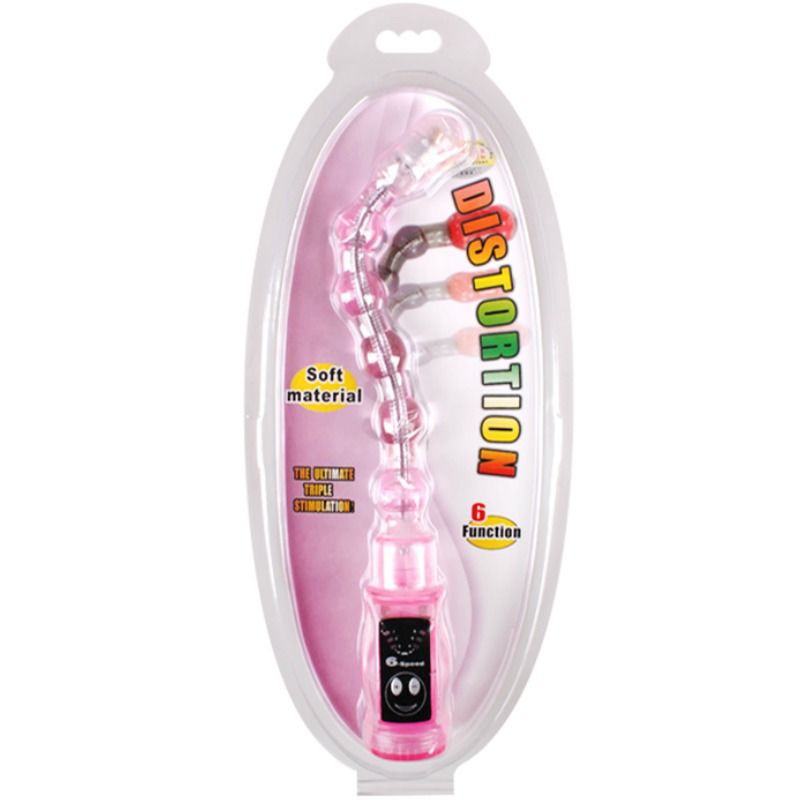 Baile Distortion Stimolatore Anale a Sfere Vibrante Pieghevole Rosa – immagine 7