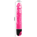 Baile Vibratore Realistico Multivelocità Rosa Venato – immagine 6