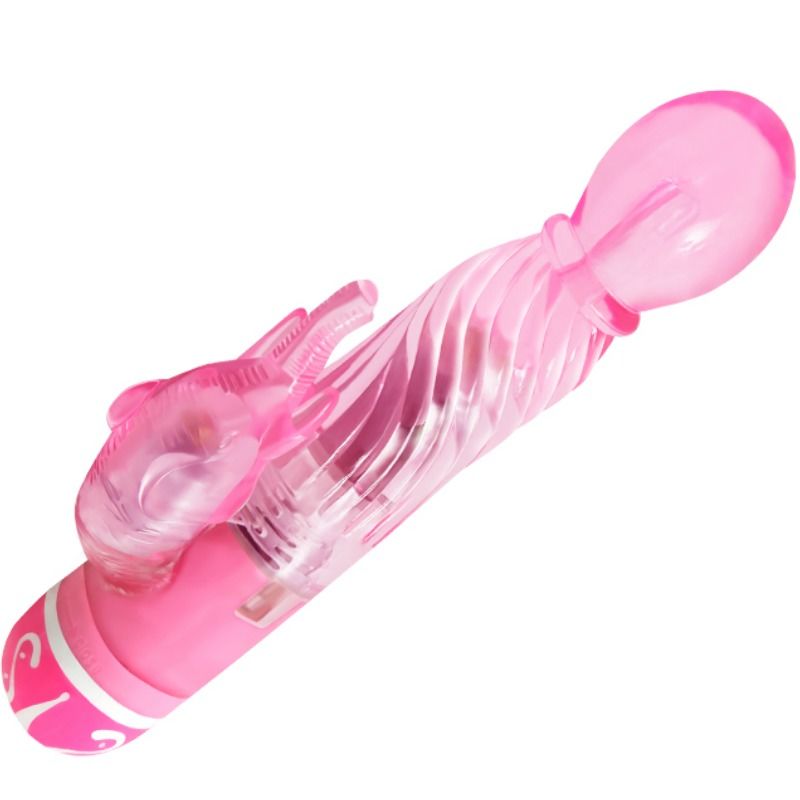 Baile Vibratore Rabbit Multivelocità Testurizzato Rosa – immagine 2