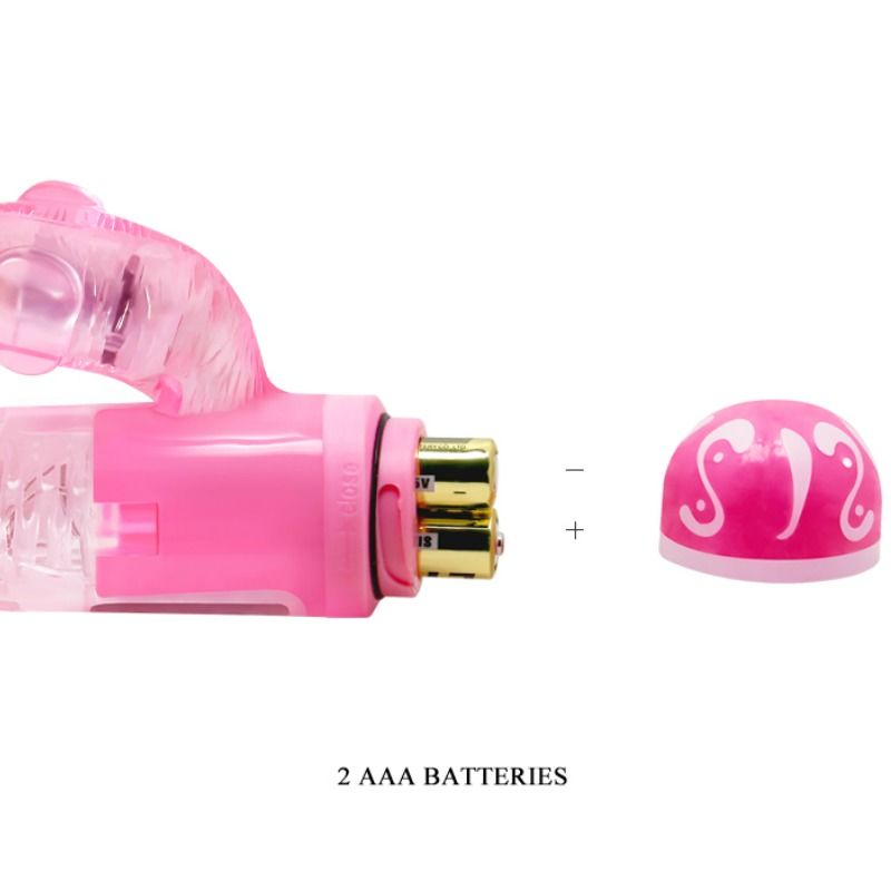 Baile Vibratore Rabbit Multivelocità Testurizzato Rosa – immagine 6