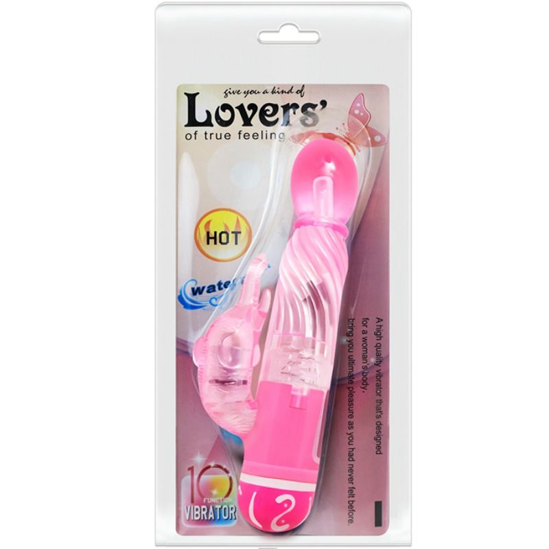 Baile Vibratore Rabbit Multivelocità Testurizzato Rosa – immagine 8
