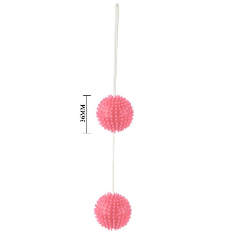 Baile Deep Pleasure Palline Vaginali Testurizzate Rosa 3,6 cm – immagine 3