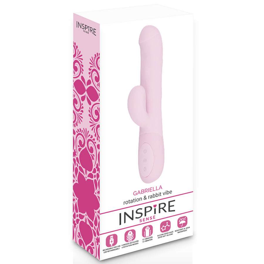 Inspire Sense Gabriella Vibratore Rabbit Rotante Rosa – immagine 3