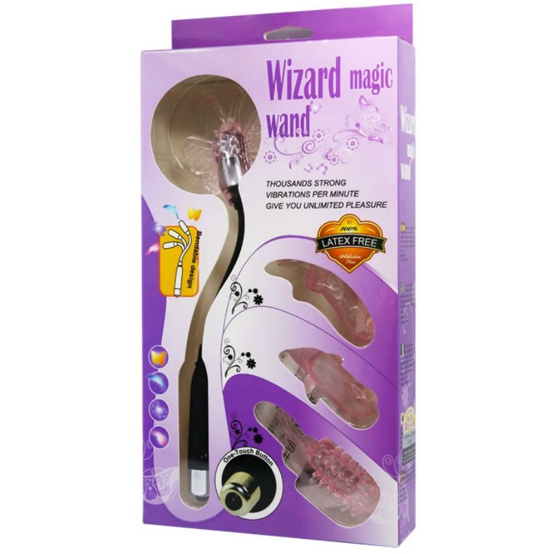 Baile Wizard Bacchetta Vibrante con 4 Testine – immagine 5