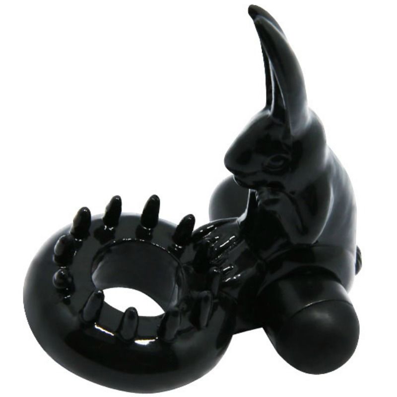 Baile Sweet Ring Anello Vibrante con Coniglietto Clitorideo Nero