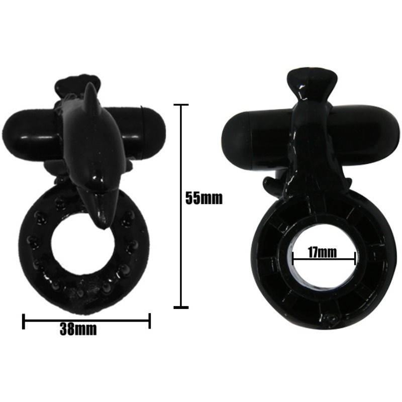 Baile Sweet Ring Anello Vibrante con Delfino per il Clitoride – immagine 3