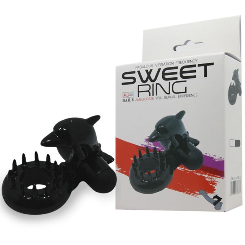 Baile Sweet Ring Anello Vibrante con Delfino per il Clitoride – immagine 8