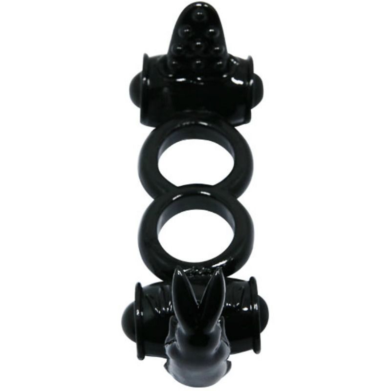 Baile Sweet Ring Anello Doppio Vibrante con Doppio Coniglio – immagine 2