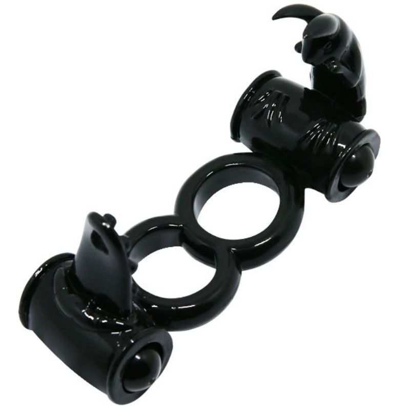 Baile Sweet Ring Anello Doppio Vibrante con Doppio Coniglio – immagine 4