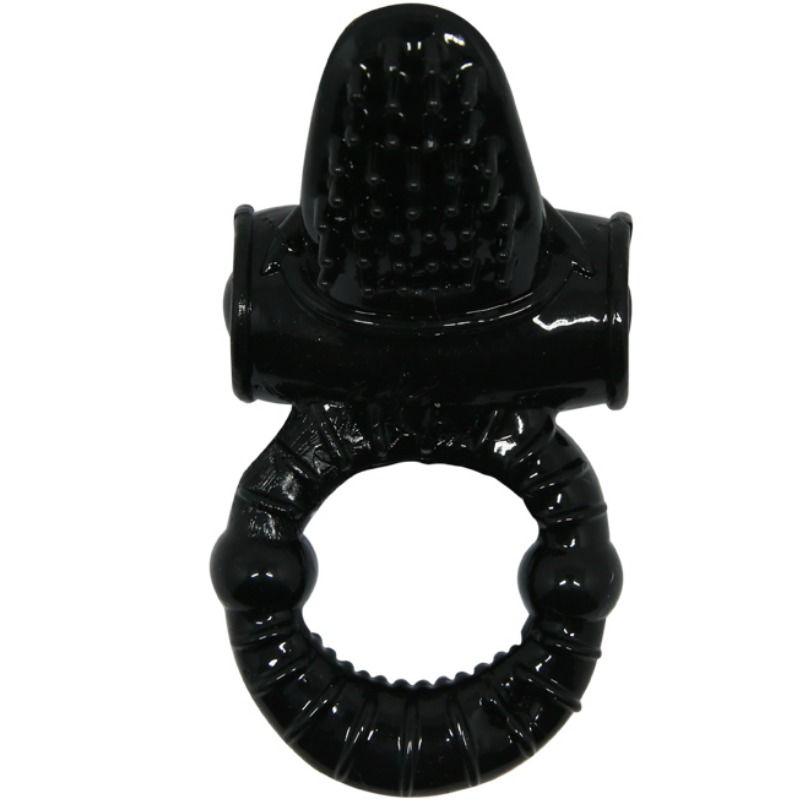 Baile Sweet Ring Anello Vibrante con Coniglietto Strutturato Nero