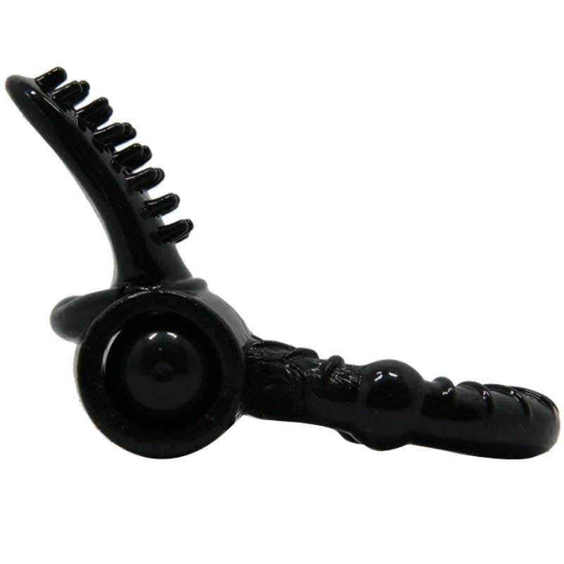Baile Sweet Ring Anello Vibrante con Coniglietto Strutturato Nero – immagine 2