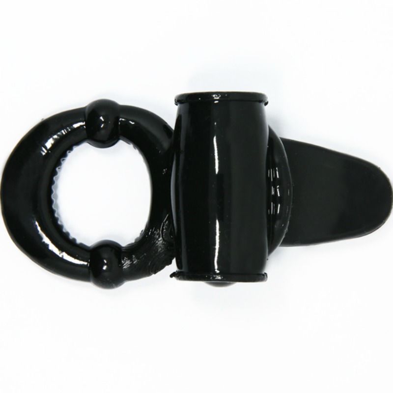 Baile Sweet Ring Anello Vibrante con Coniglietto Strutturato Nero – immagine 3