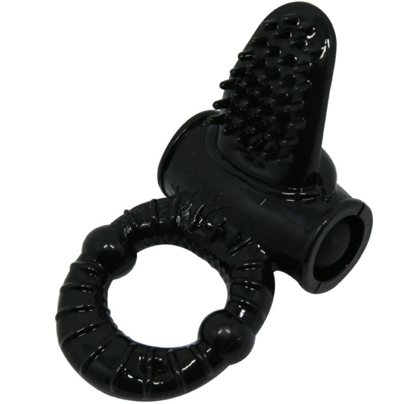 Baile Sweet Ring Anello Vibrante con Coniglietto Strutturato Nero – immagine 5