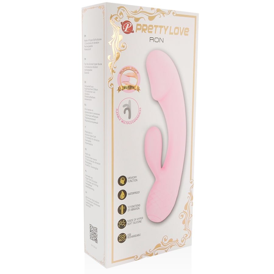 Pretty Love Ron Vibratore Rabbit Flessibile Ricaricabile 12 Funzioni – immagine 2