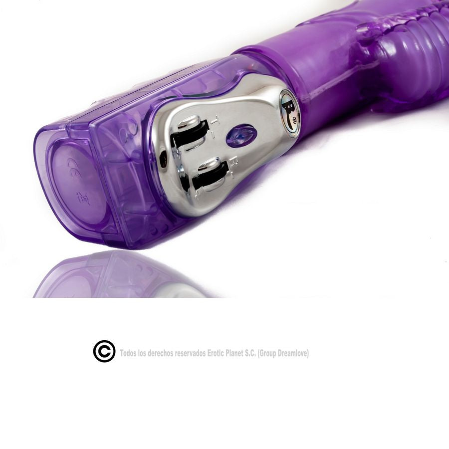 Baile Vibratore Rabbit Rotante Up & Down Lilla – immagine 2