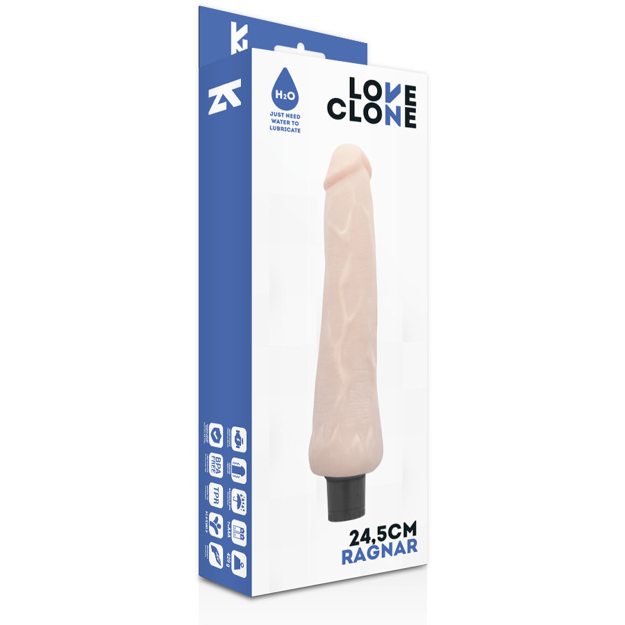 Loveclone Ragnar Vibratore Realistico Autolubrificante 24,5 cm – immagine 4