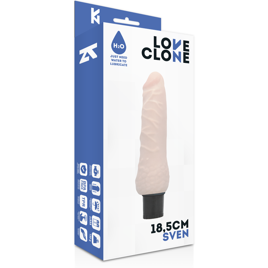 Loveclone Sven Vibratore Realistico Autolubrificante 18,5 cm – immagine 4