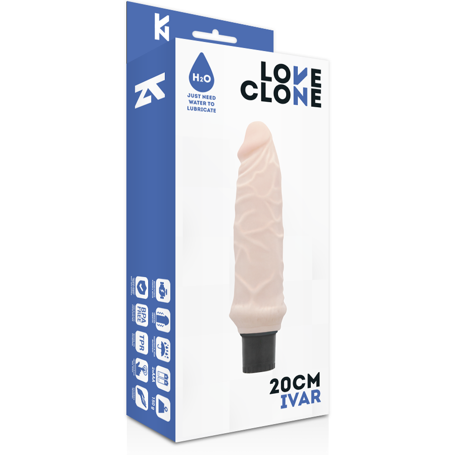 Loveclone Ivar Vibratore Realistico Autolubrificante 20 cm – immagine 4