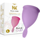 Nina Kikí Coppetta Mestruale Viola Taglia L in Silicone Medicale