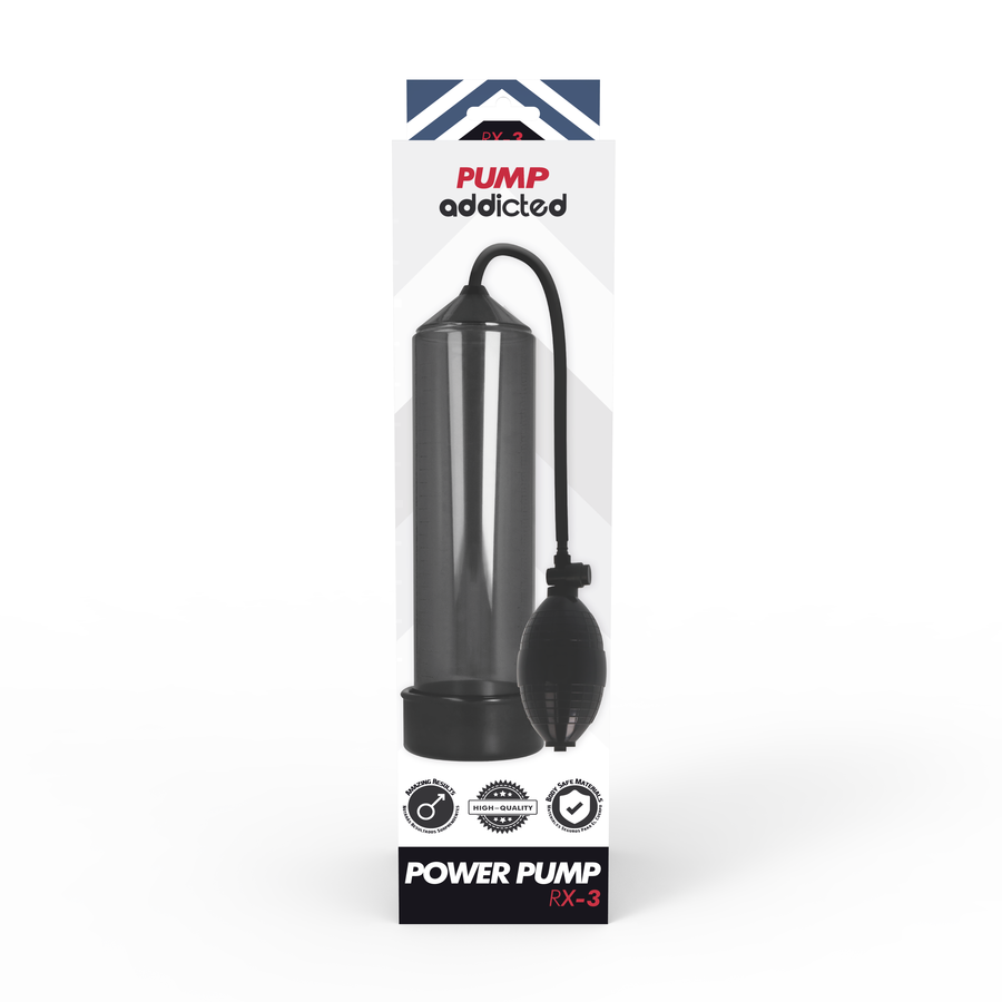 Pump Addicted RX3 Pompa per l'Erezione Nero – immagine 5