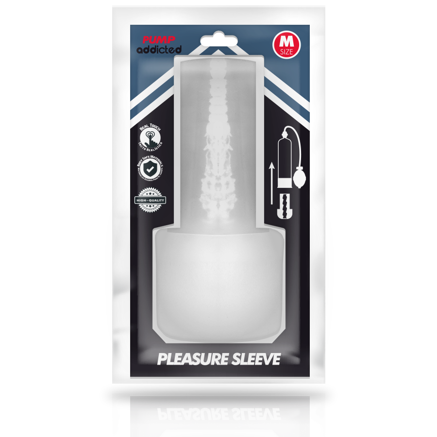 Pump Addicted Manicotto Masturbatore Trasparente per Pompe Taglia M – immagine 3