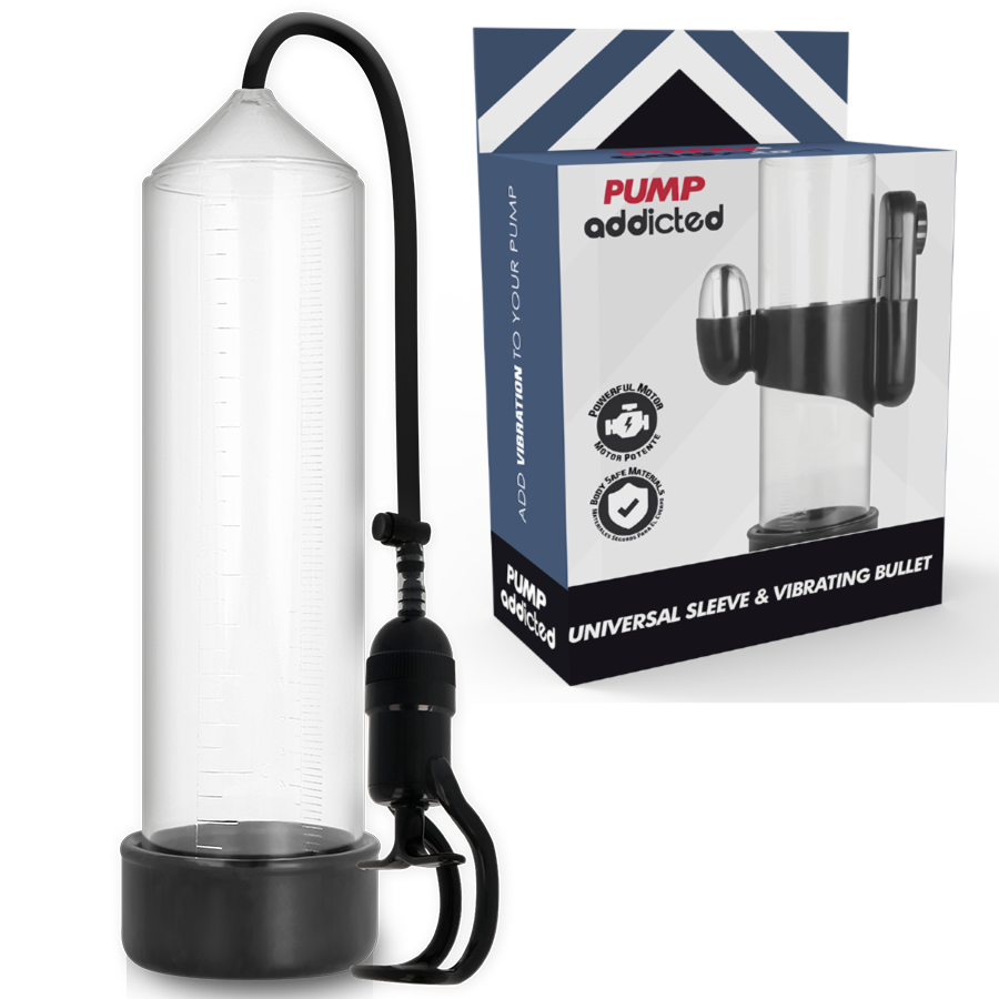 Pump Addicted RX5 Pompa per l'Erezione con Proiettile Vibrante Trasparente