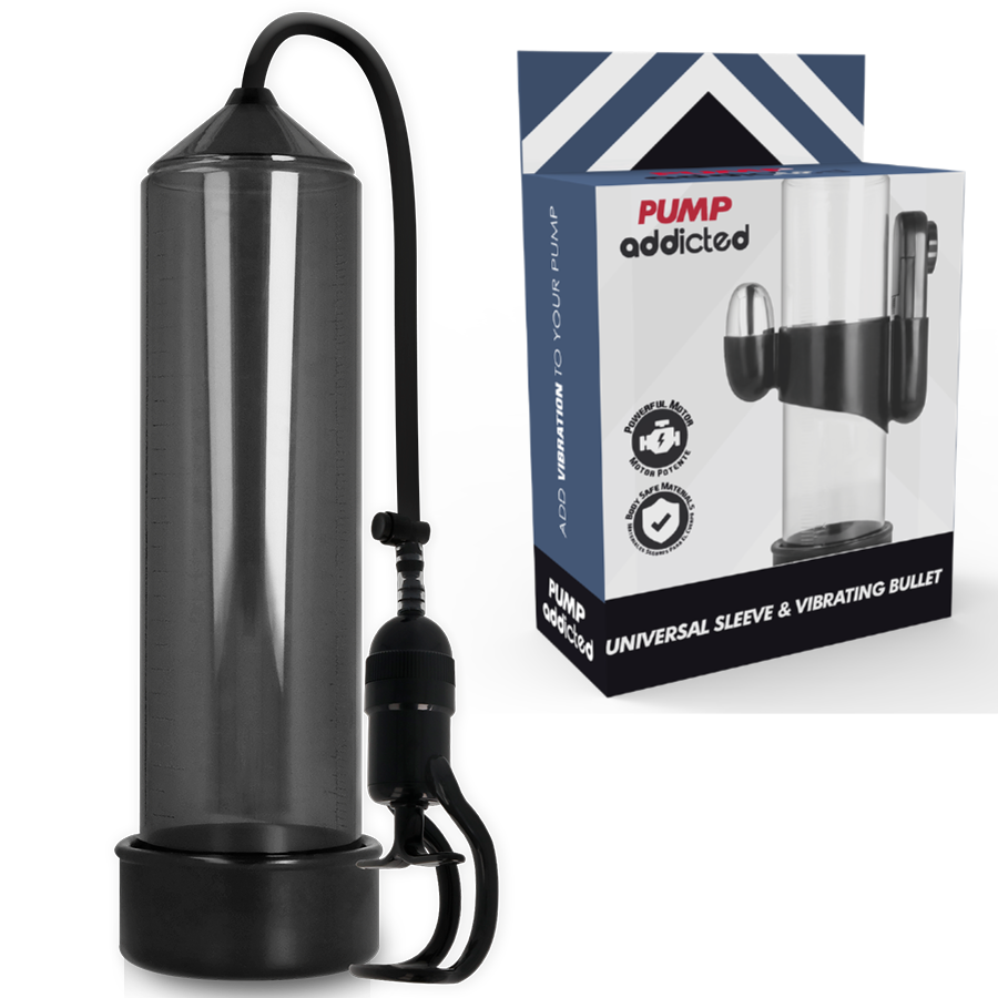 Pump Addicted RX5 Pompa per l'Erezione con Proiettile Vibrante Nero