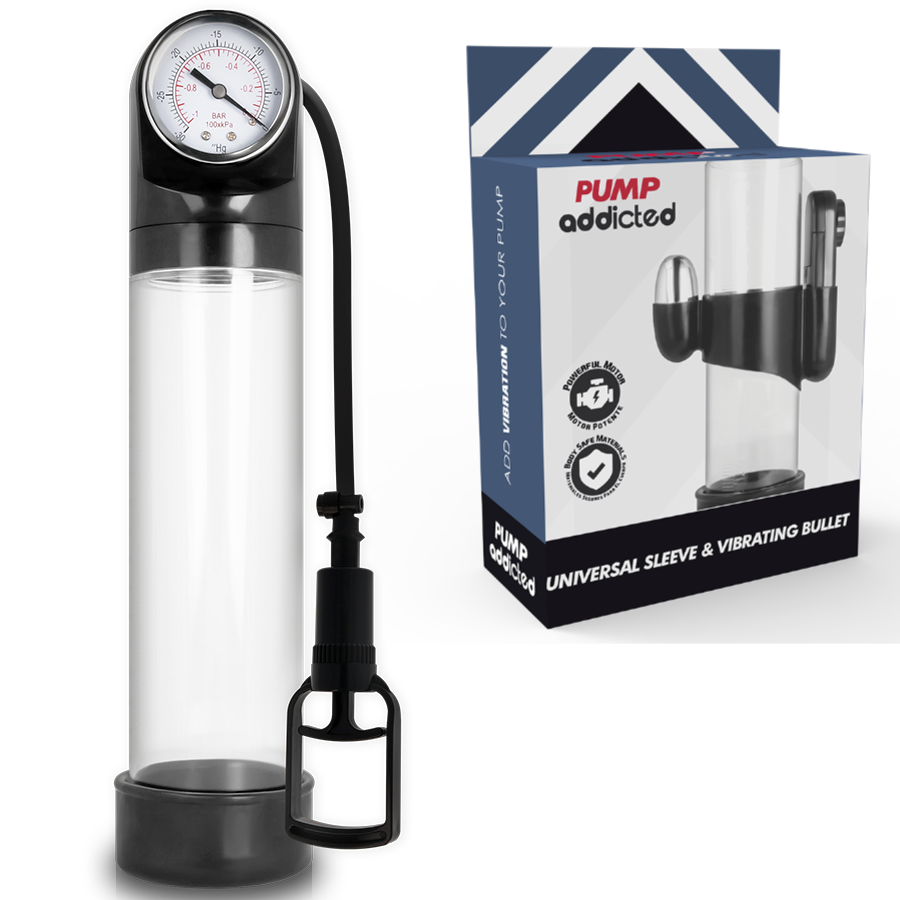 Pump Addicted RX9 Pompa per l'Erezione con Proiettile Vibrante Trasparente