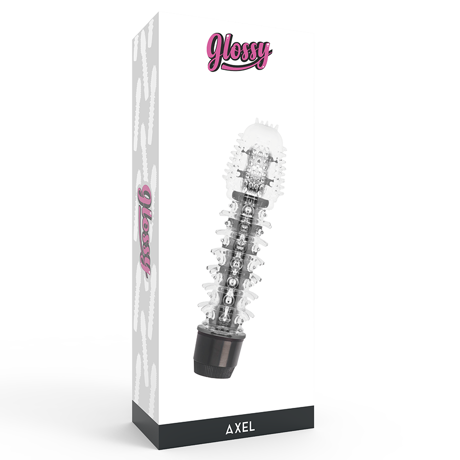 Glossy Axel Vibratore Jelly Nero – immagine 4