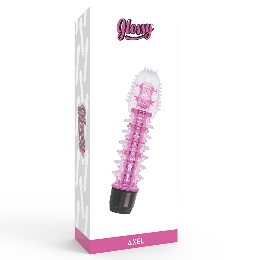 Glossy Axel Vibratore Jelly Rosa – immagine 4