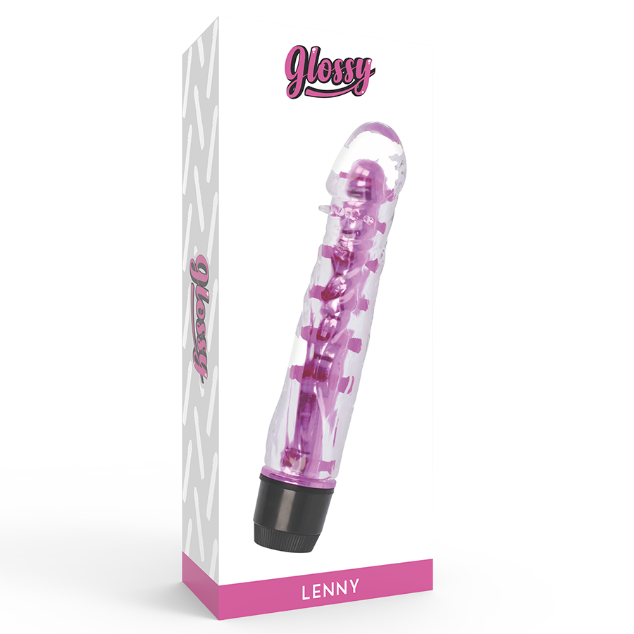 Glossy Lenny Vibratore Jelly Rosa – immagine 4