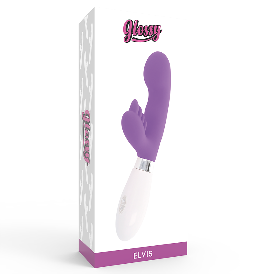 Glossy Elvis Mini Vibratore Rabbit Viola – immagine 7