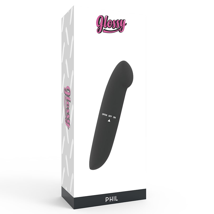 Glossy Phil Mini Vibratore da Viaggio Nero – immagine 4