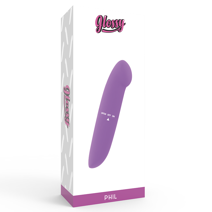 Glossy Phil Mini Vibratore da Viaggio Viola – immagine 4