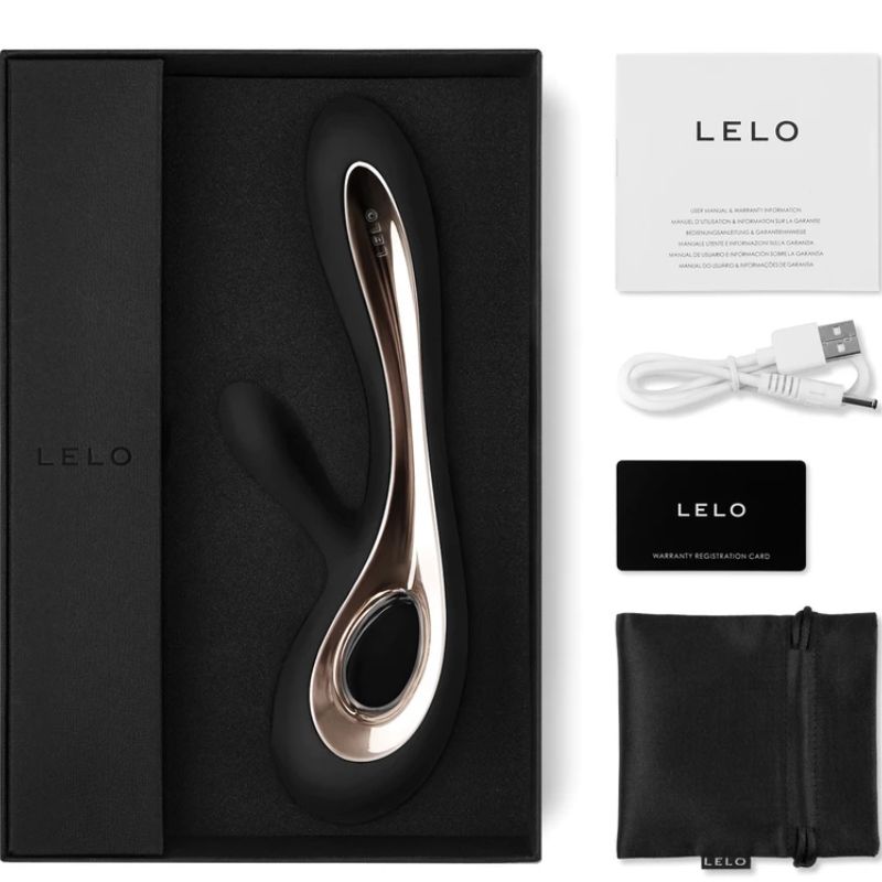 LELO Soraya 2 Vibratore Rabbit di Lusso Nero – immagine 2