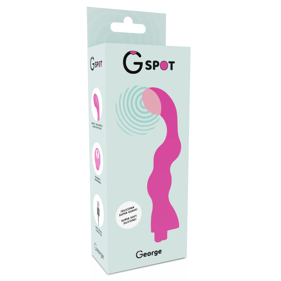 G-Spot George Vibratore Punto G Ricaricabile Rosa – immagine 5