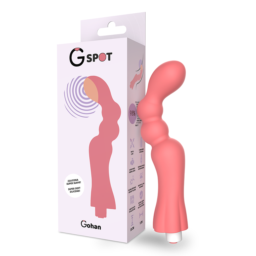 G-Spot Gohan Vibratore Punto G Ricaricabile Rosso