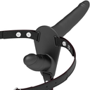 Fetish Submissive Strap-On Doppia Penetrazione in Silicone Nero