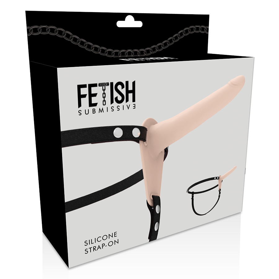 Fetish Submissive Strap-On in Silicone Classico Carne 15 cm – immagine 5