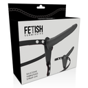 Fetish Submissive Strap-On Vibrante in Silicone Ricaricabile Nero 15 cm – immagine 4